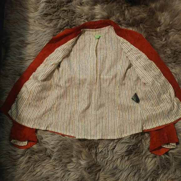 ❄John Carlisle red suede jacket - Picture 5 of 7